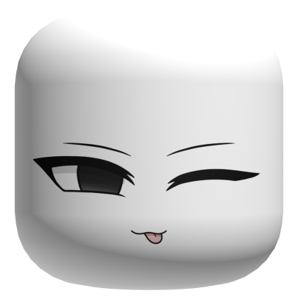 Playful Tongue Face - White Roblox item