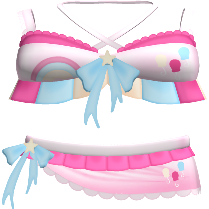 cutesy pinky pastel pony pink bow balloon dress