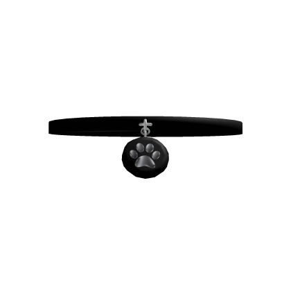 Black Metallic Paw Necklace (3.0)