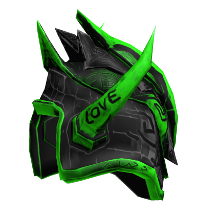 Ancestral Shoulder Armour - Right - Green Black