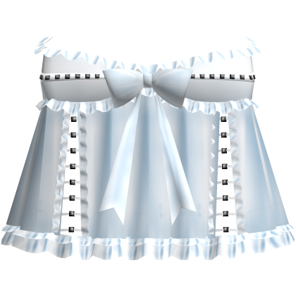adorable gothic studded silky dress in blue Roblox item