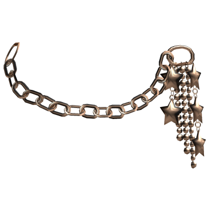 1.0 Bronze Star Y2K Emo Goth Metal Waist Chain