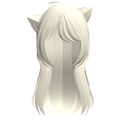 Cute Light Blonde Kitty Kemono Ear Hairs
