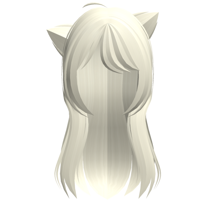 Cute Light Blonde Kitty Kemono Ear Hairs