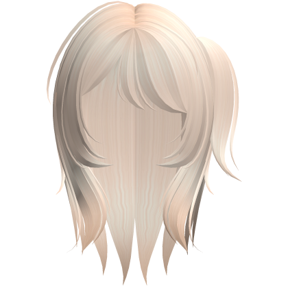 Soft anime shojo hair with side ponytail blonde Roblox item