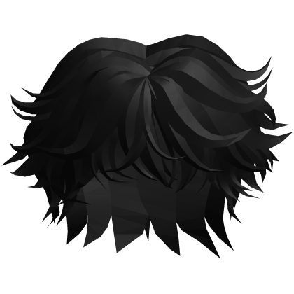 Anime Messy Boy Hair Black Roblox item