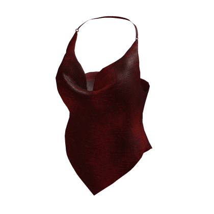 Red Y2K Mirror Disco Party Top