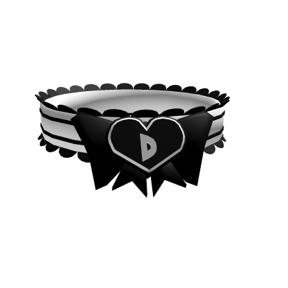 Necklace white and black Initial D 3.0