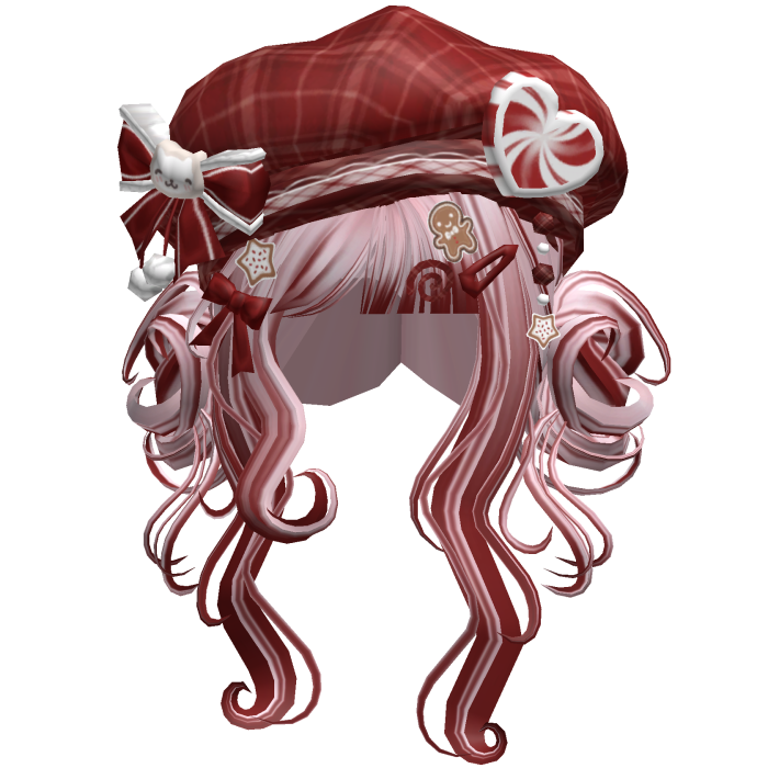 ♡ Christmas Swirly Wispy Buns (Red & Pink)