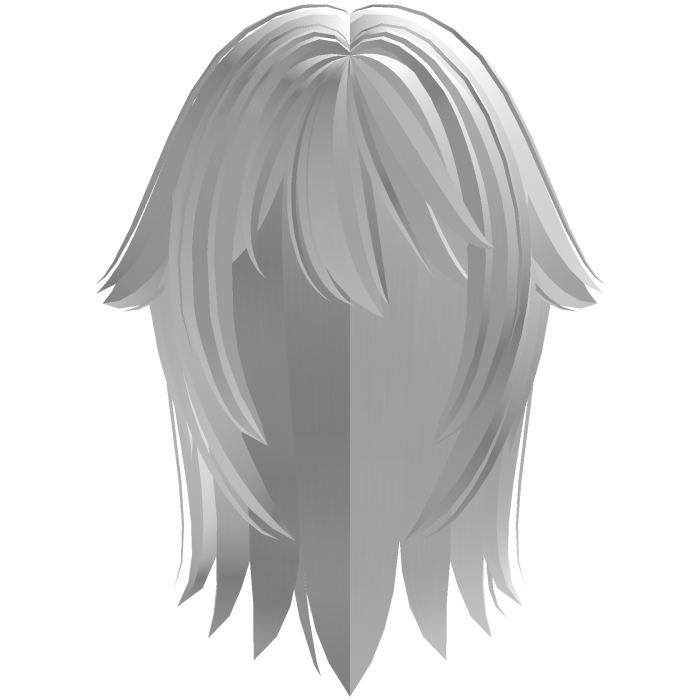  ♡ ; kawaii messy vkei white hair w/ tufts