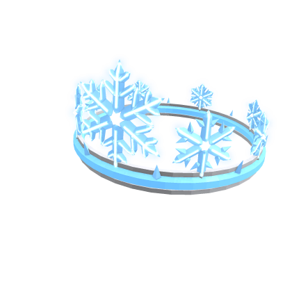 (EMISSIVE) Glowing Ice Snowflake Halo Crown