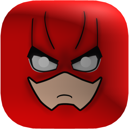 Red Hero Face Mask