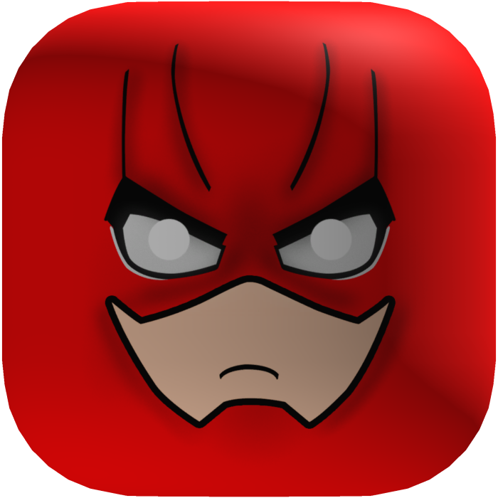 Red Hero Face Mask