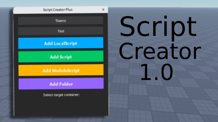 Script Creator 2.0 preview 1