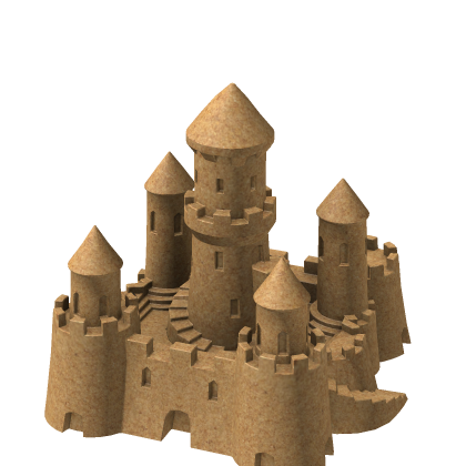 [NEW]  Sand Castle Beach Ocean Summer Vibe House M