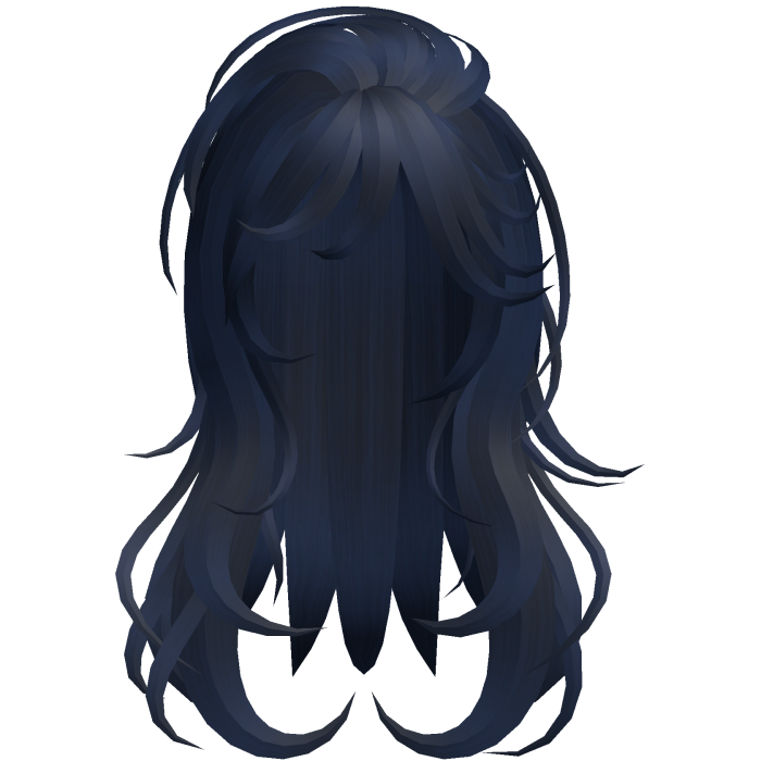 Soft Flowy Long Layered Hair (Blue)