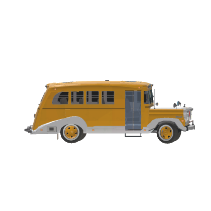 School Bus Building Desk Modern