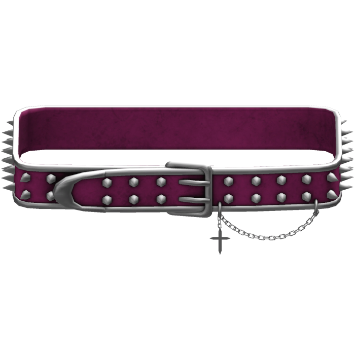 Pink Studded Punk Belt