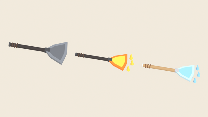 Low Poly Axe Pack x30 Scythe Fantasy Battle preview 6