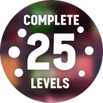 Complete levels 25 times
