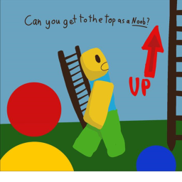 Climb a GIANT Ladder WITH a Ladder