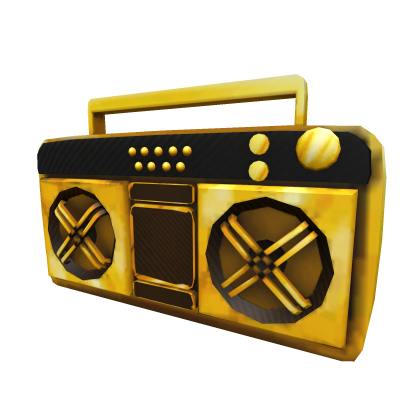 Wearable Golden Boombox Right Roblox NoFilter