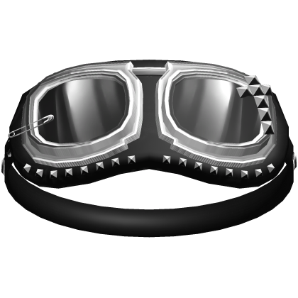 Black Emo Y2K Studded Punk Goggles