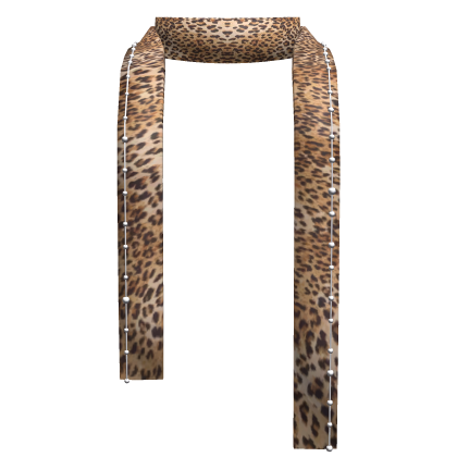 Light Cheetah Y2K Winter Scarf