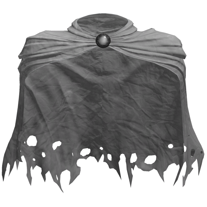 Worn Distressed White Paladin Cloak