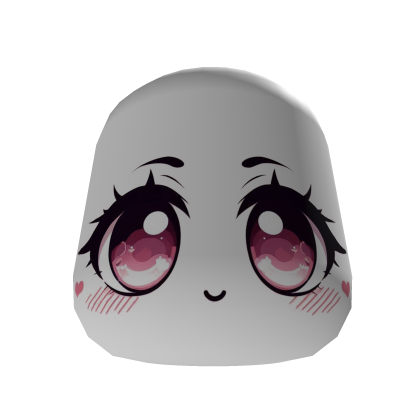 Kawaii face with blushing cheeks and hearts thumbnail