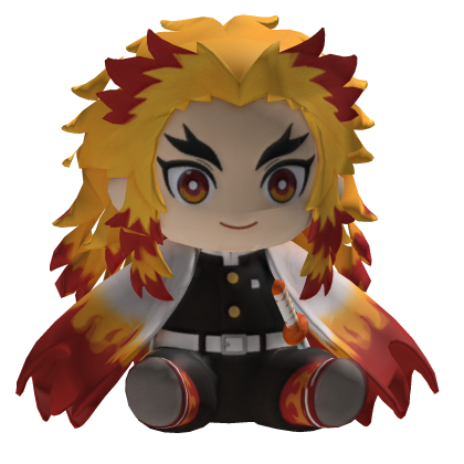 Pelúcia Kyojuro Rengoku DEMON SLAYER Roblox item