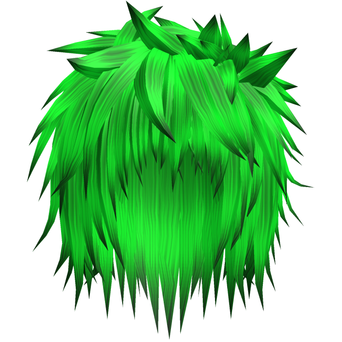 neon green emo spiky messy vampire anime boy hair