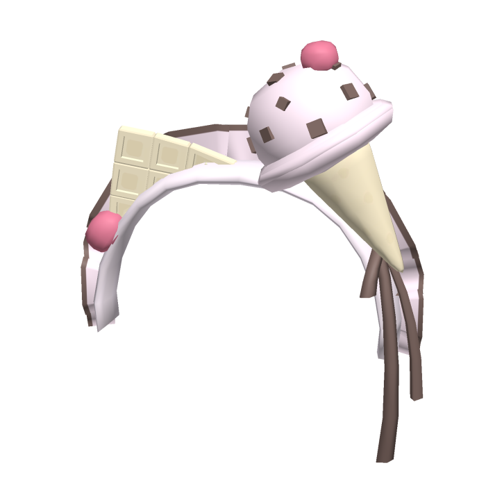 cute kawaii strawberry ice cream headband 