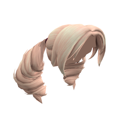 Blonde Pigtails Wavy Hair Cute Curly Short Roblox item