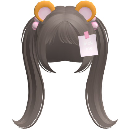 ash kawaii tween hamster silly pigtails