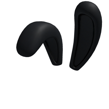 Cute black floppy vkei bunny ears