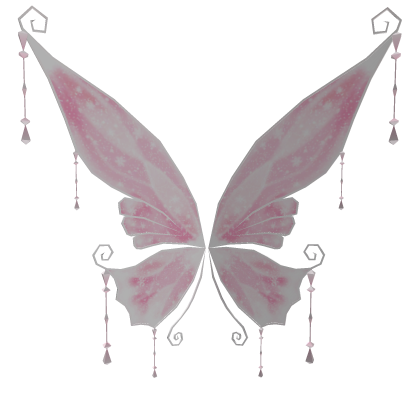 Snowy Winter Fairy Wings Pink