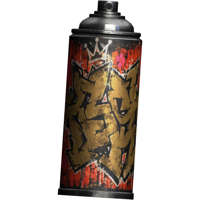 y2k metallic spray paint