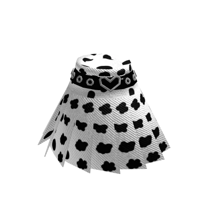 Cow Print Pleated Skirt Heart Belt Roblox Item Rolimon s