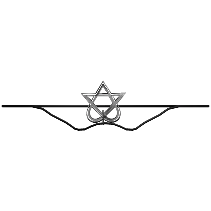 silver mouth held heartagram necklace Roblox item