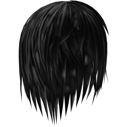 dark wet emo hair 