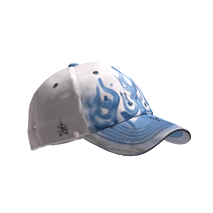 White Blue Y2K Cap Roblox item