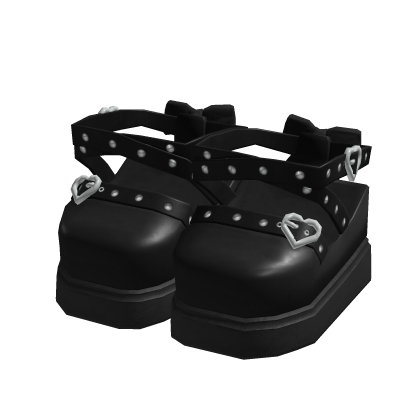 3.0 Stylish Black Platform Mary Janes