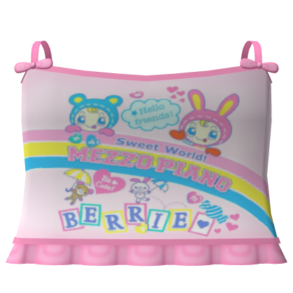 🍀 adorable rainbow mezzo top Roblox item