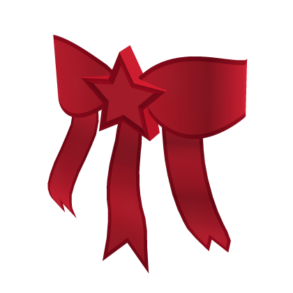 Red SuperStar Bow for Korblox