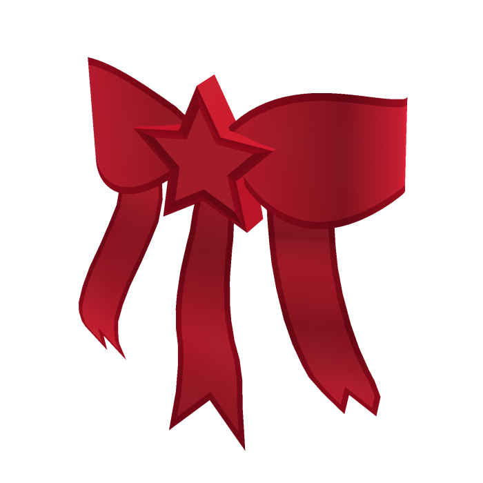 Red SuperStar Bow for Korblox