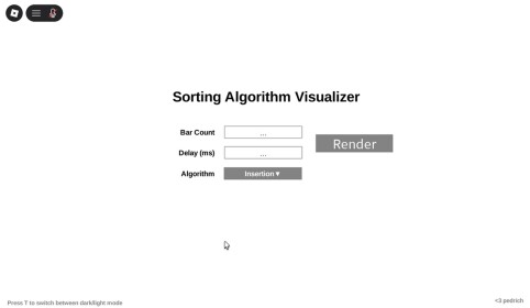 Sorting Algorithm Visualizer