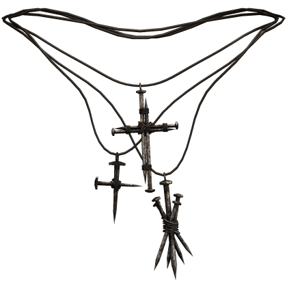 Rusty Layered Nail Necklace