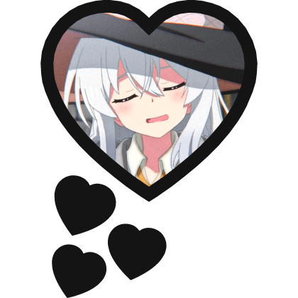 Elaina Thinking Hearts Wandering Witch