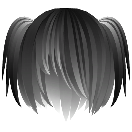 ノ_< black & white shy messy scene bob 